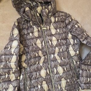 Calvin Klein Snake Print Puff Jacket